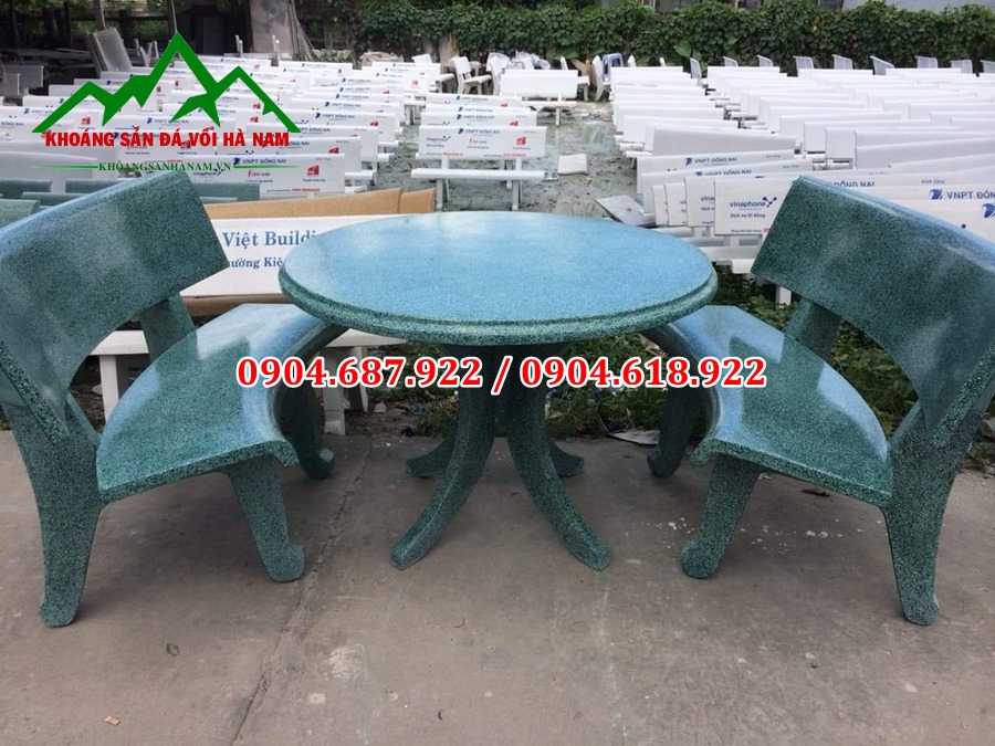 Bột màu xanh lá cây sản xuất bàn ghế đá