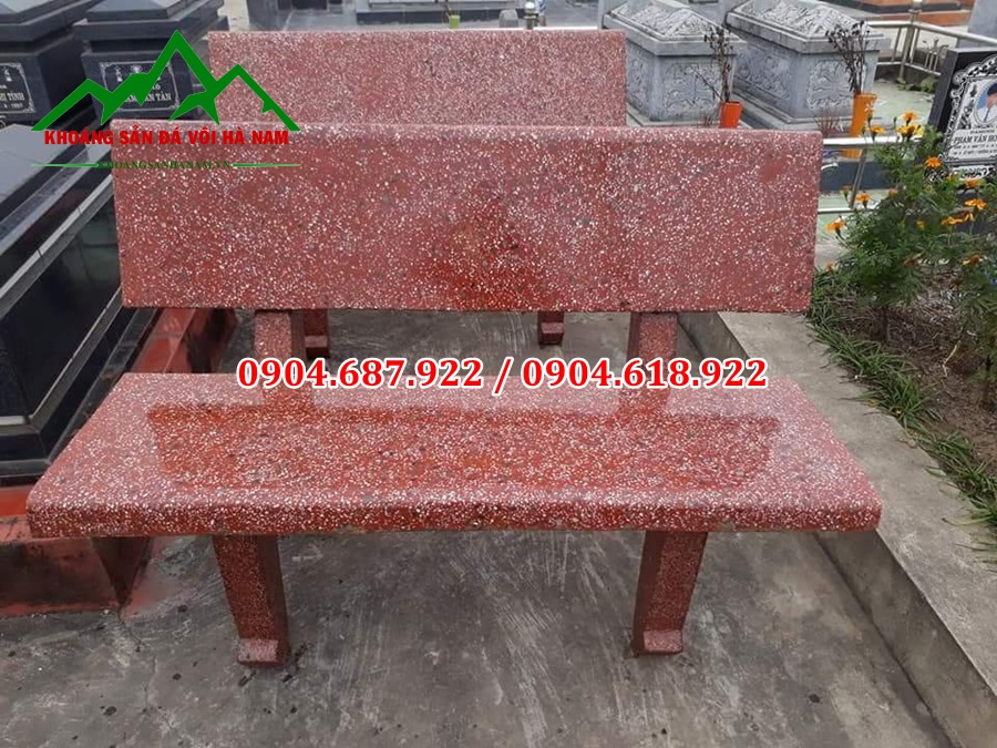 bột màu đỏ tươi sản xuất bàn ghế đá
