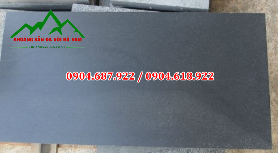 đá bazan đen mài honed