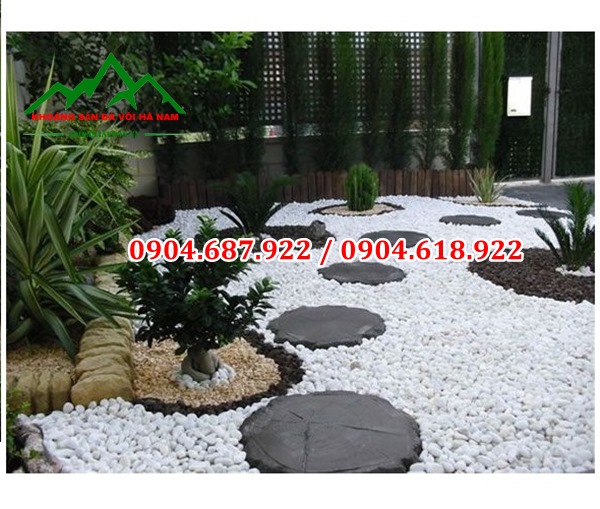 địa điểm bán sỏi trang trí sân vườn
