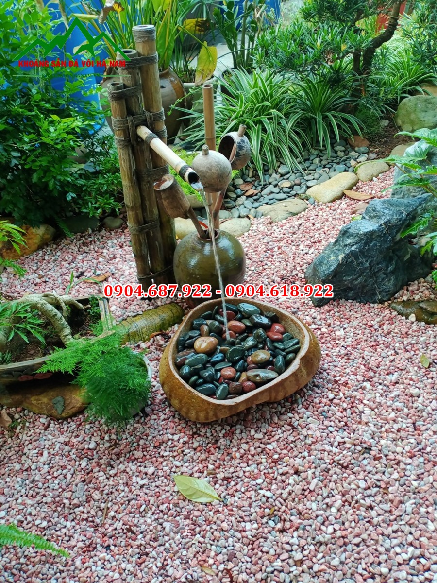 bán sỏi trang trí sân vườn