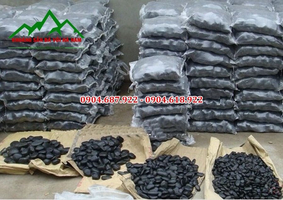 phân phối sỏi đen bóng nhập khẩu