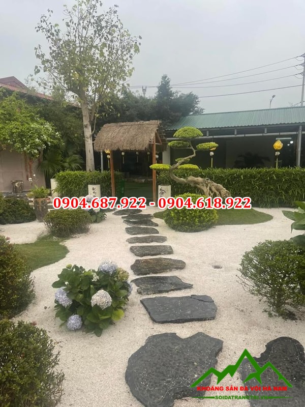 sỏi rải sân vườn đẹp