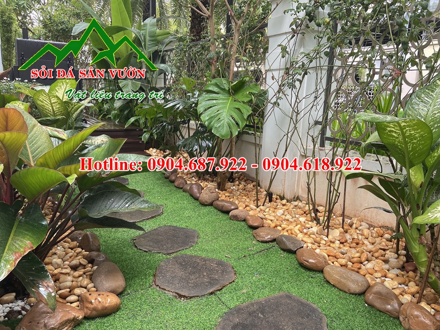 sỏi vàng trang trí