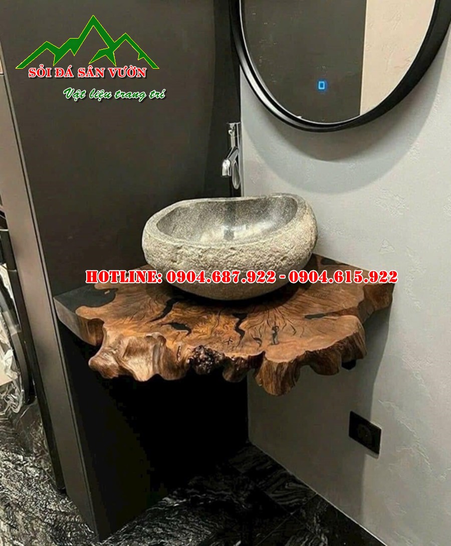 Bán lavabo đá cuội