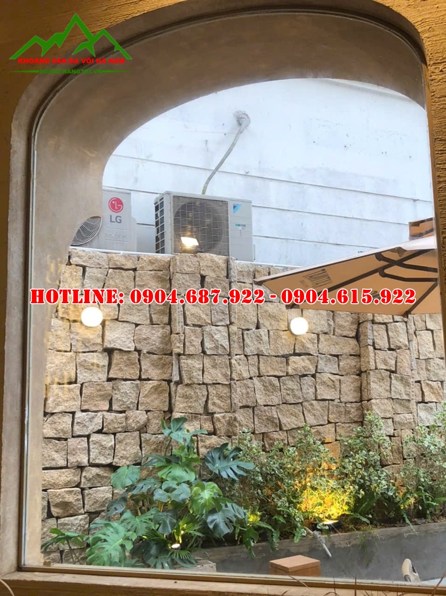 mẫu đá rối ốp tường quán cafe