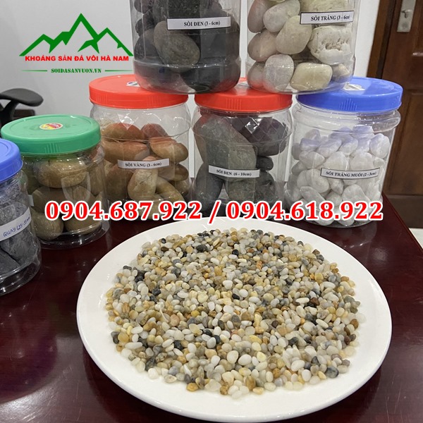 sỏi biển làm bê tông sỏi rửa