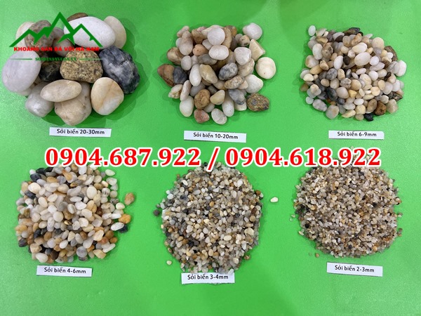 bán các mẫu sỏi biển 