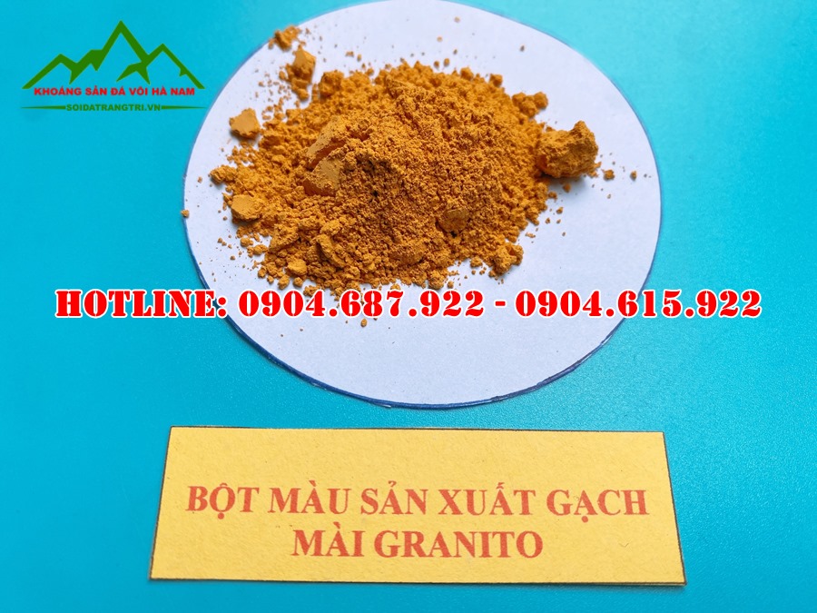 bột màu oxit sắt vàng