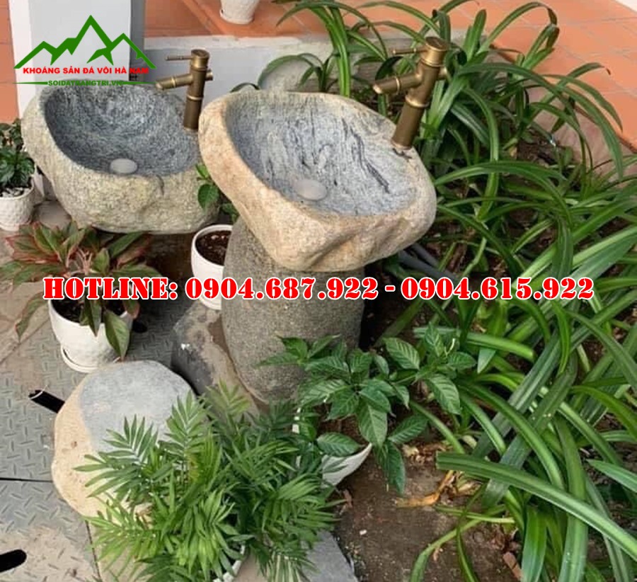 mẫu lavabo đá cuội