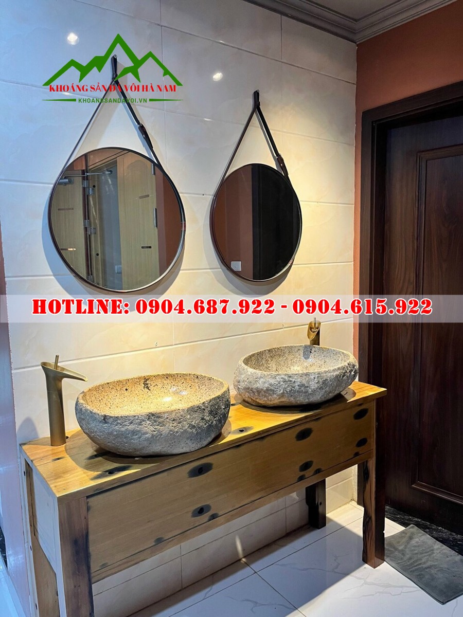 lavabo đá cuội tại hà nội