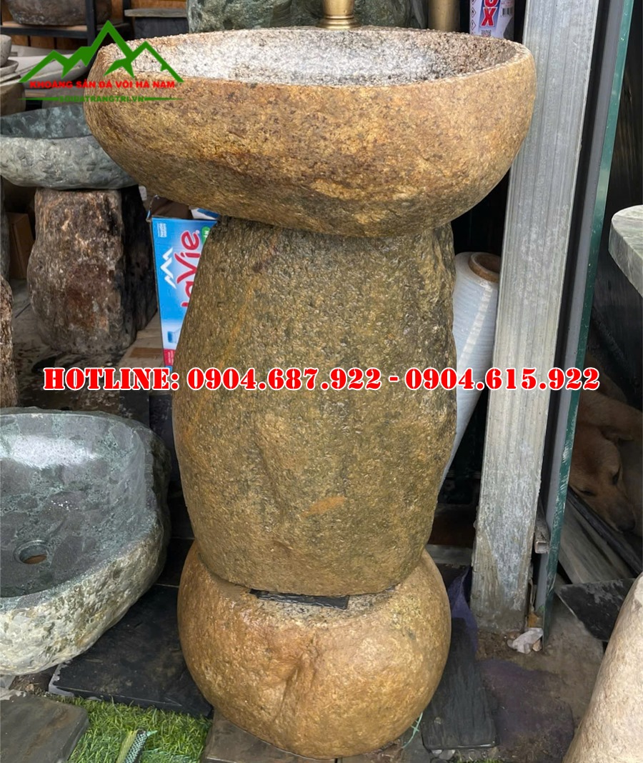 Chậu lavabo đá cuội đẹp