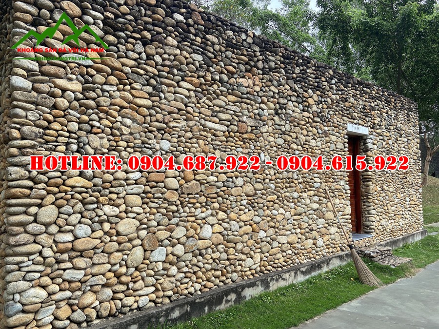 phân phối đá cuội xây tường