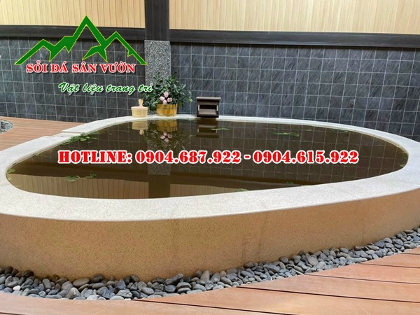 sỏi cuội đen trang trí tiểu cảnh