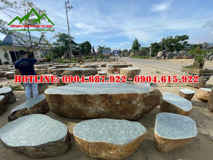 Bán bàn ghế đá nguyên khối