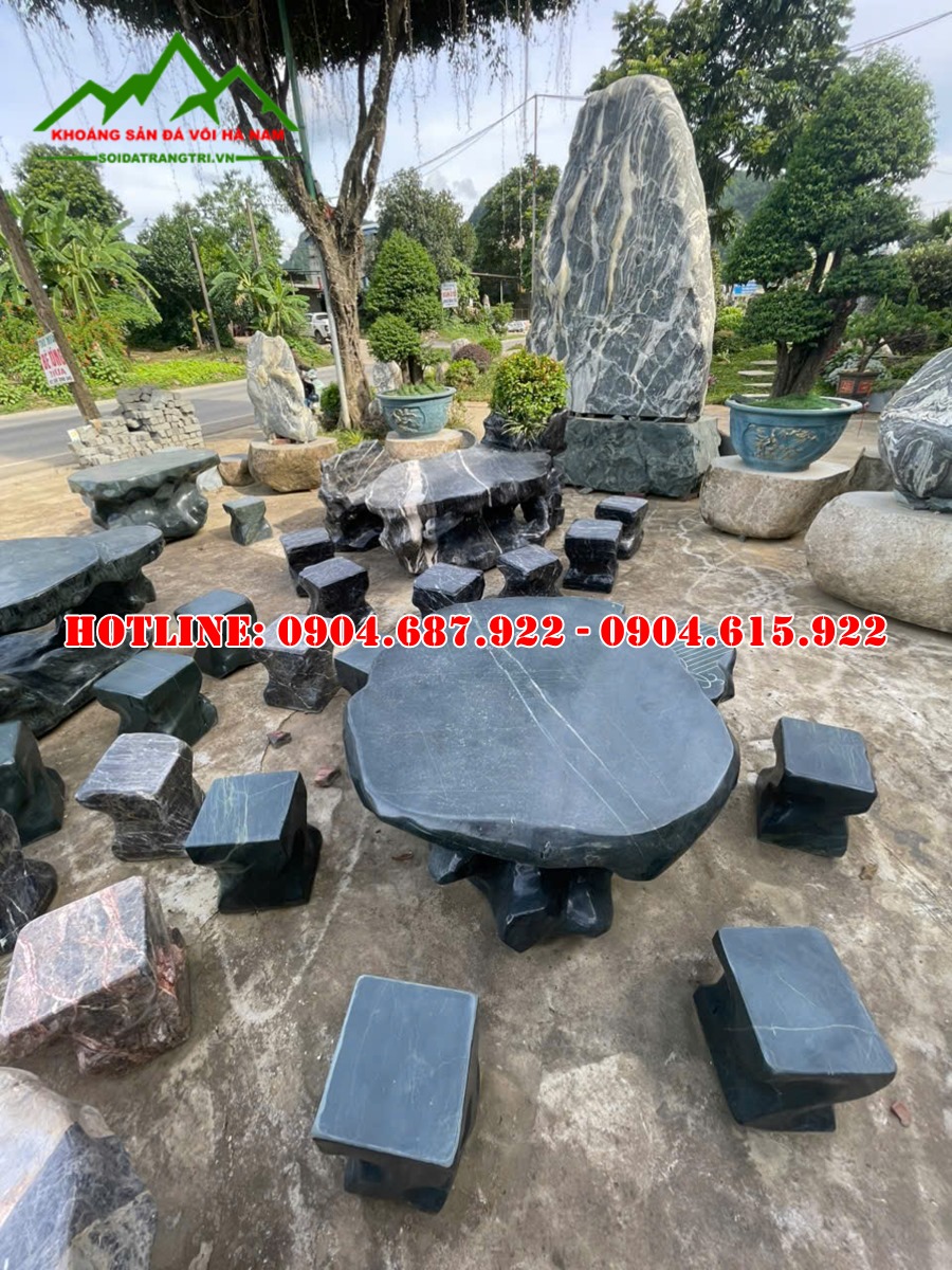 bộ bàn ghế đá sân vườn