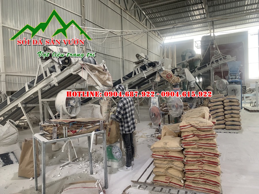 kho đóng gói vôi cục