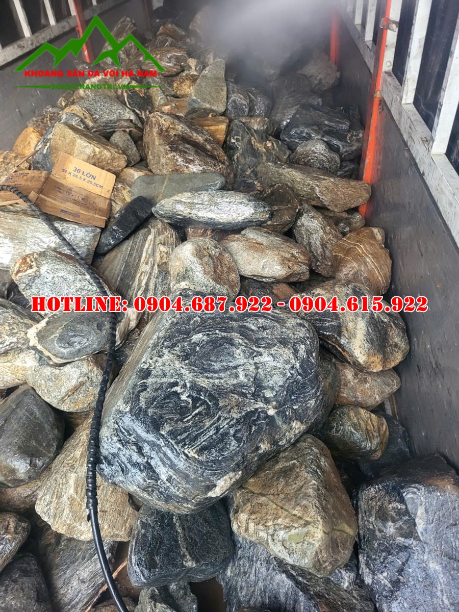 kho đá cuội vân mây