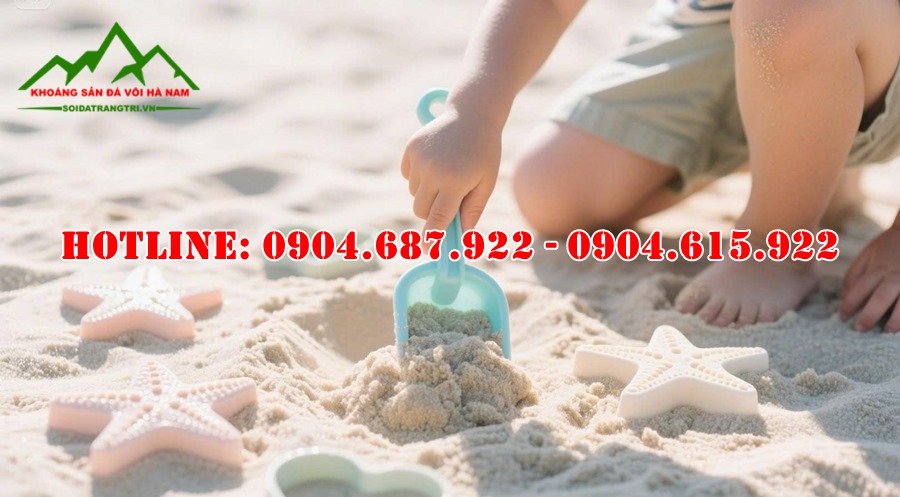 cát trắng sân chơi trẻ em