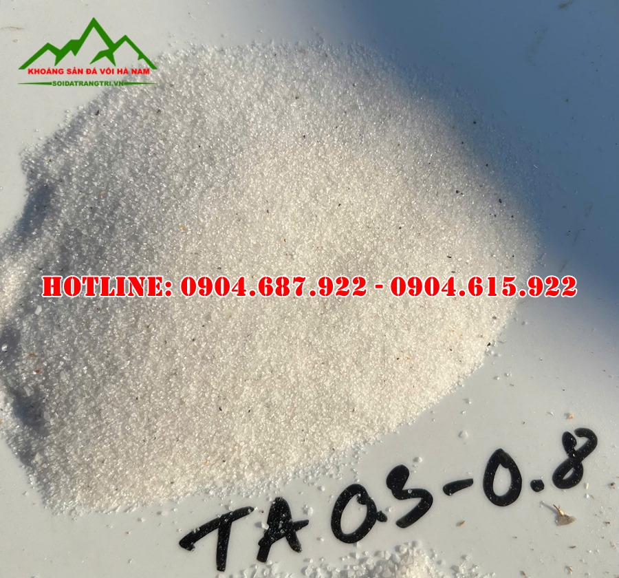 cát thạch anh trắng đẹp