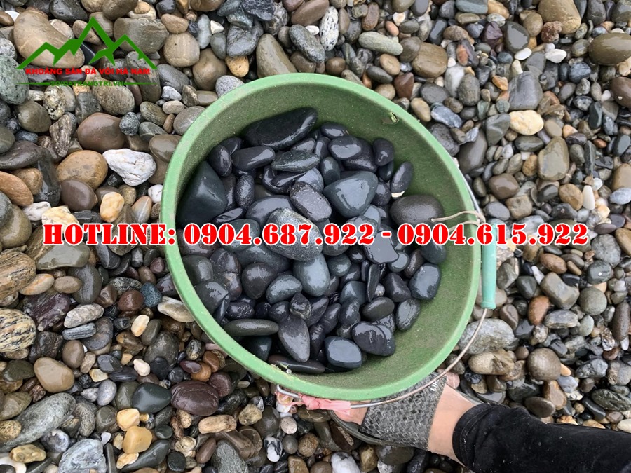 Sỏi đen nhỏ trang trí