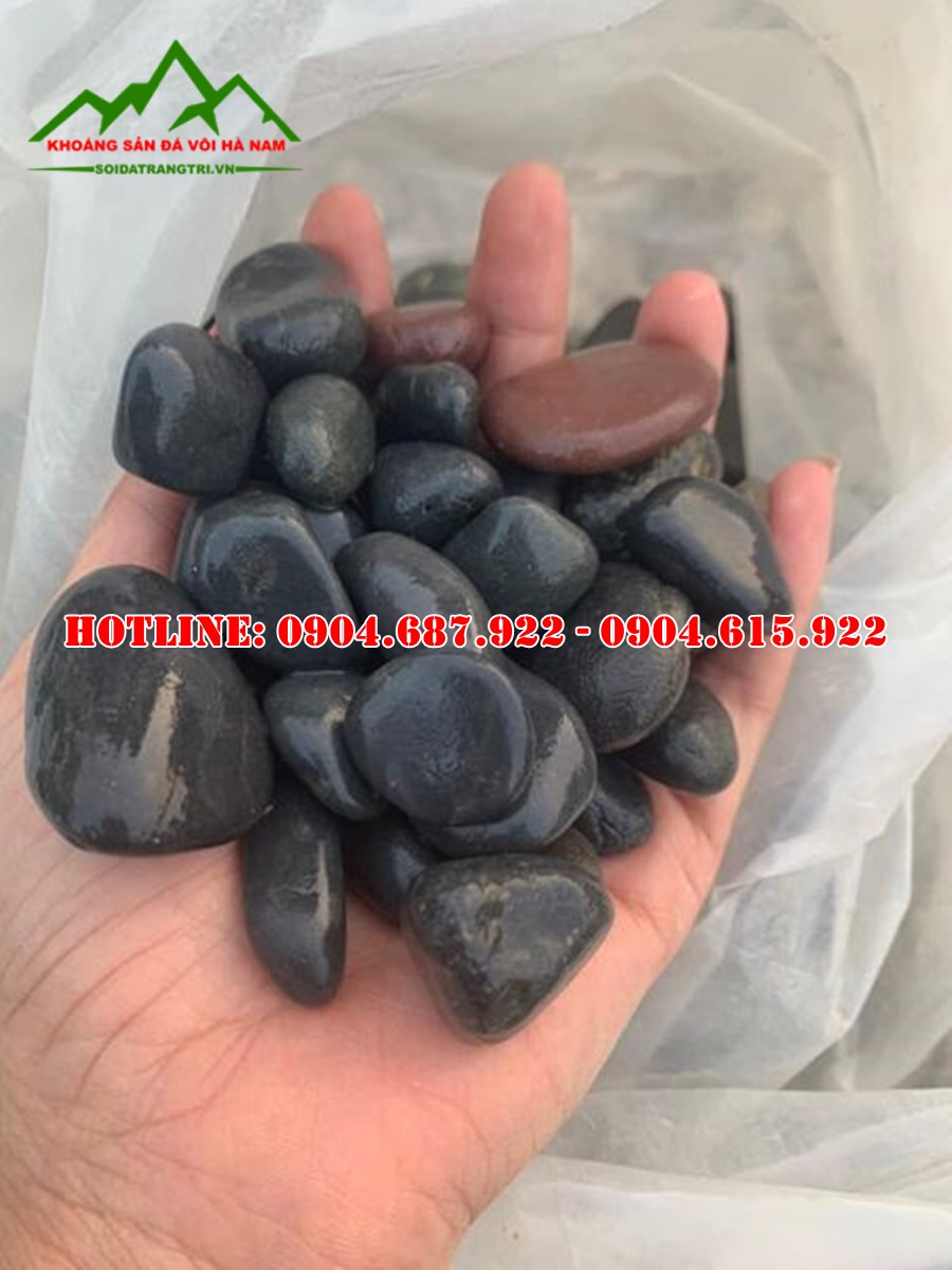 sỏi đen tự nhiên trang trí