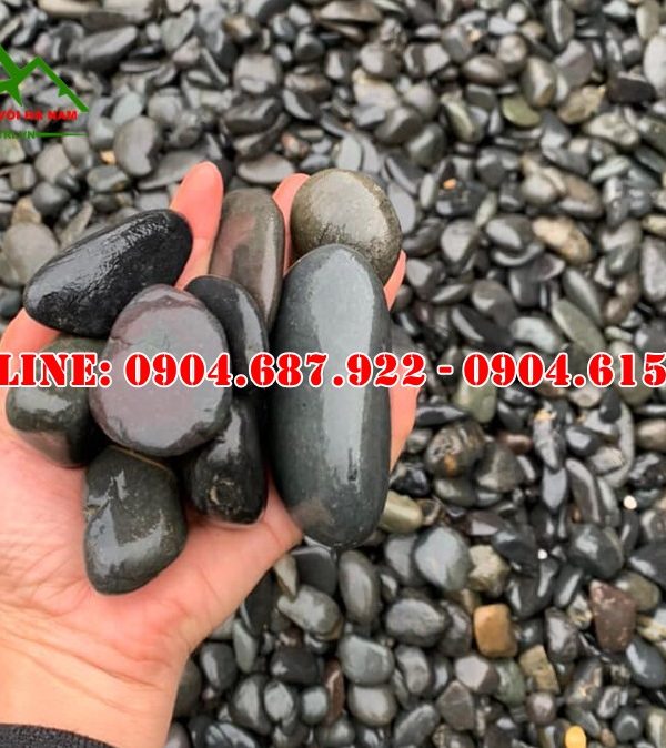 bán sỏi đen rải trang trí
