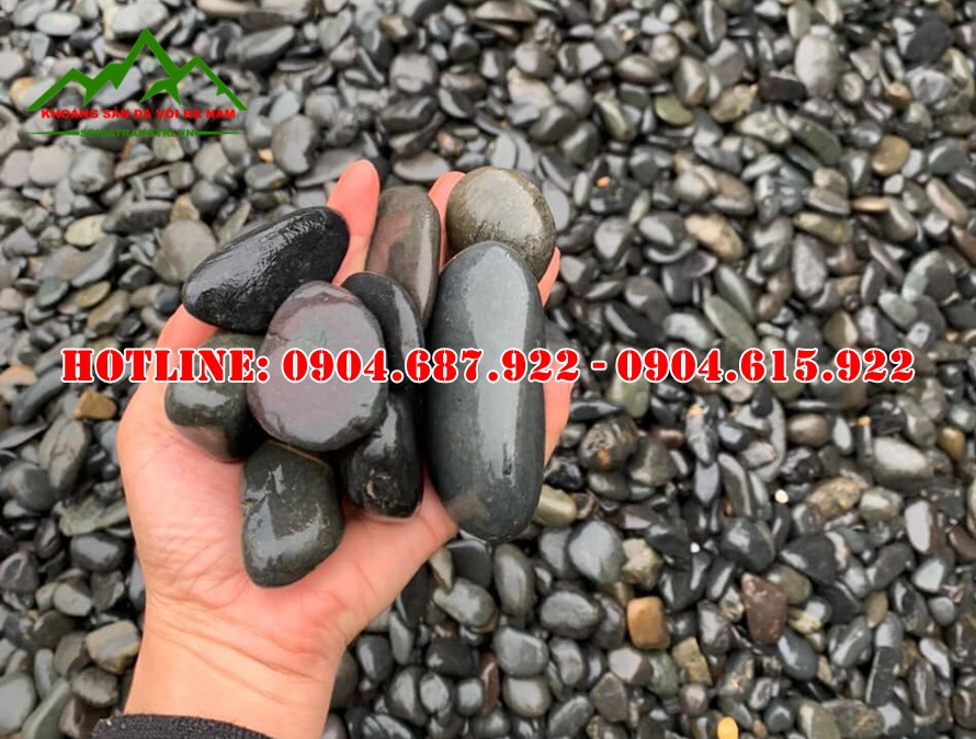 bán sỏi đen rải trang trí