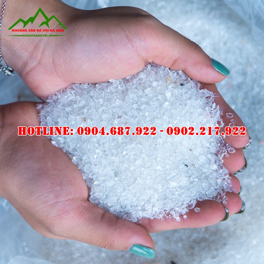 Vụn thạch anh trắng 3mm