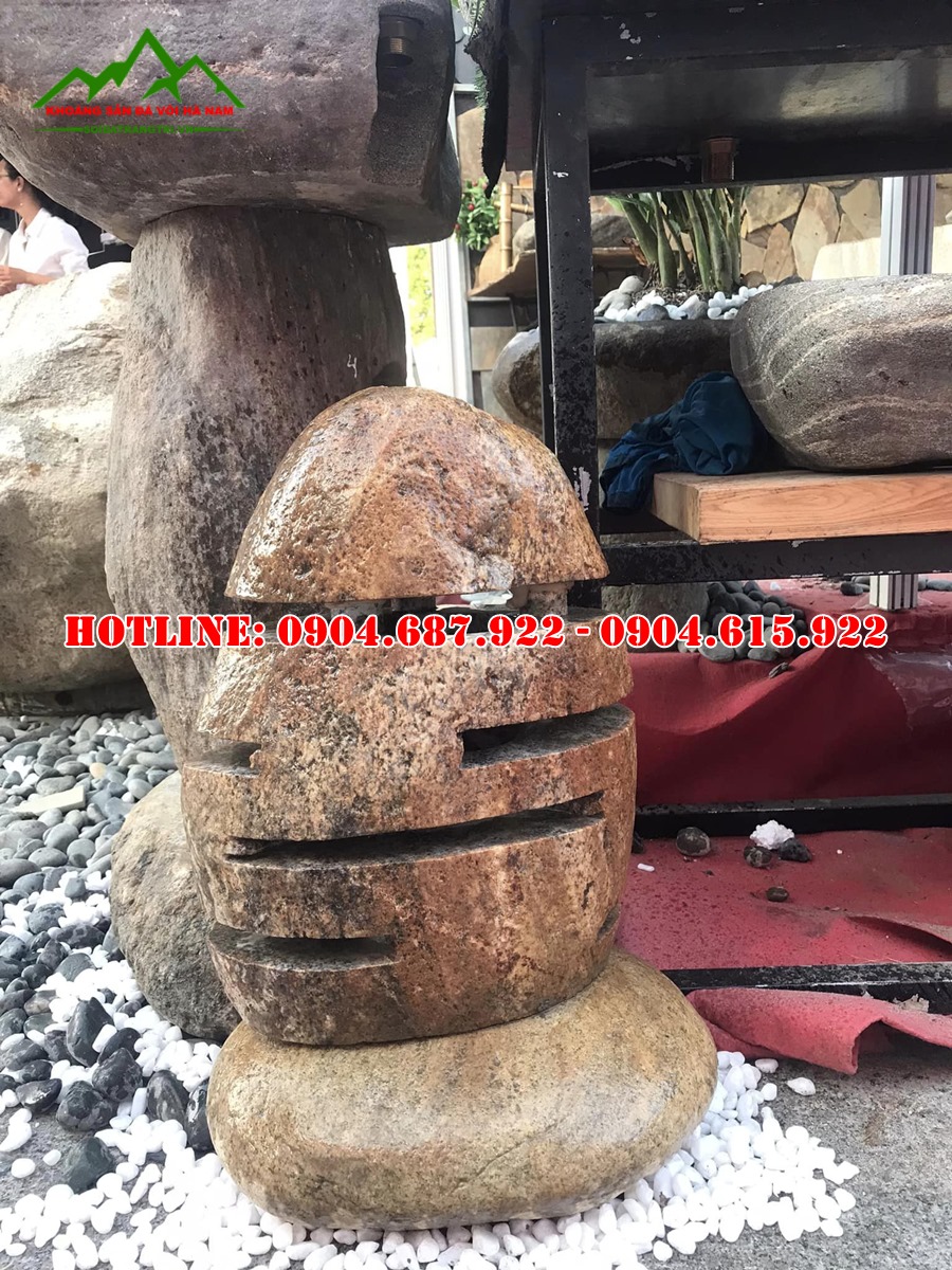bán đèn đá cuội tự nhiên