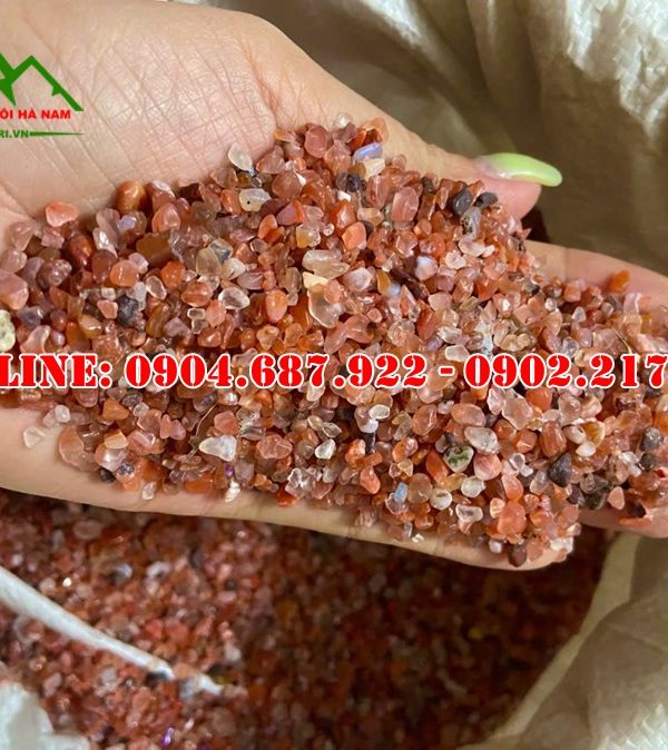 Báo giá vụn thạch anh đỏ 3mm